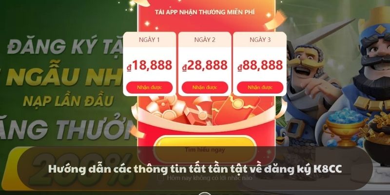 Quy trình đăng ký k8cc chi tiết