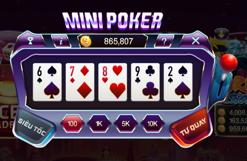 Giới thiệu qua về game mini poker